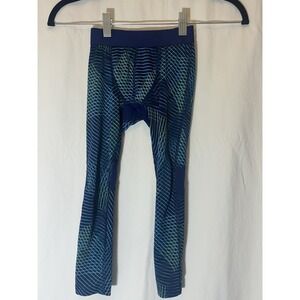 All in Motion‎ Girls Size XS 4-5 Pull-On Activewear Leggings Blue Green Q28